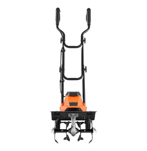 Electric Tiller 14-Inch, Corded Garden Rototiller 10-Amp, Heavy-Duty Cultivator with Steel Tines & Foldable Handle for Lawn, Yard & Gardening Default