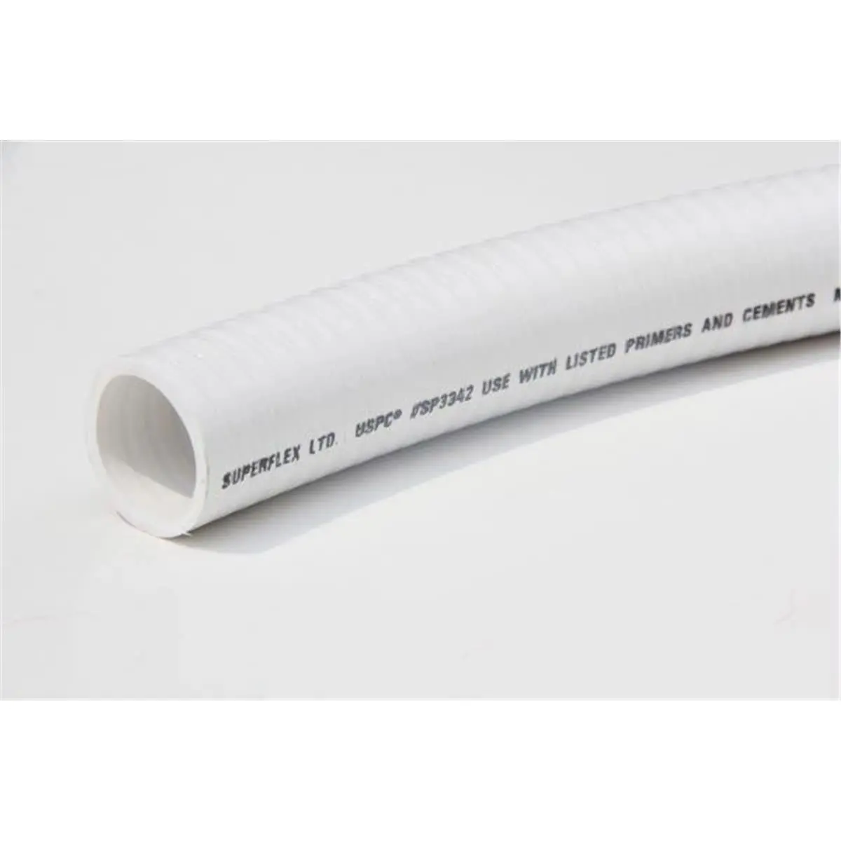 1 in. x 50 ft. Schedule 40 White Flexible PVC Pipe, Swimming Pools & Spa Products, Flexible for Easy Handling, Less Fittings Required, Resists Crushing and Impact