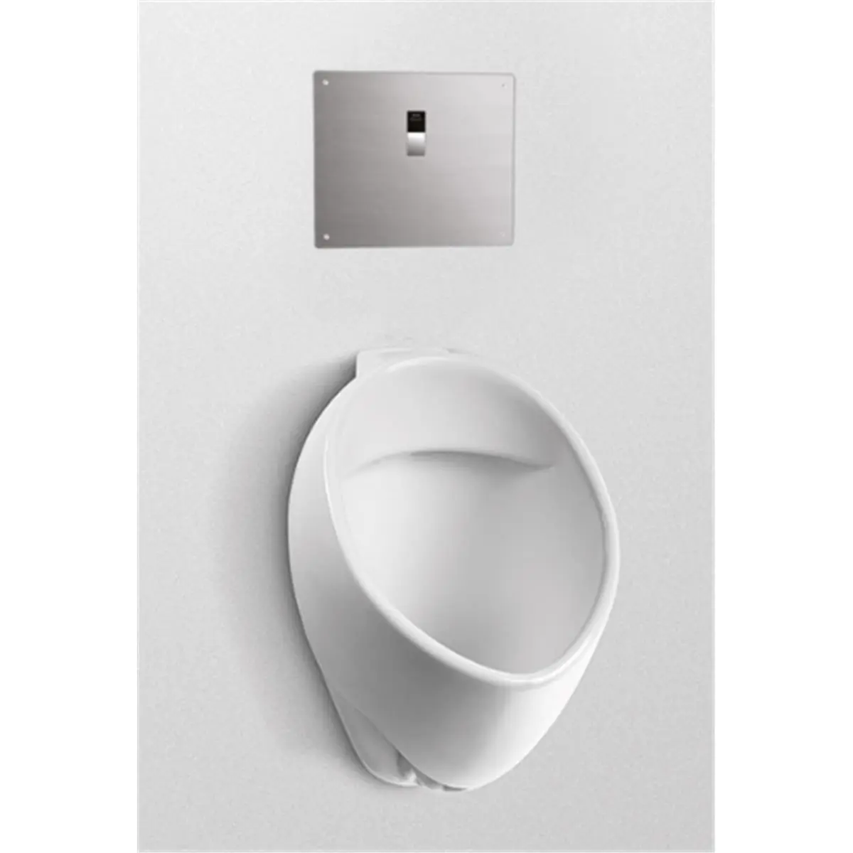 TOTO UT105UVG-01 Ceramic Wall-Mounted Urinal, 34 Back Sput Inlet, SanaGloss Ceramic Glaze, Commercial, 2 in. I.P.S Outlet, ADA Compliant, Concealed Integral Trap, Water-Saving Washout Design