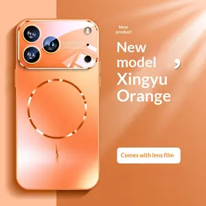 Instantly transforms into 17, suitable for IP17promax phone case, new model IP16, large window frosted 15 lens full protection