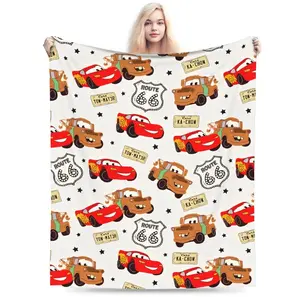 Racing Sports Car Themed Velvet Flannel Throw Blanket,Baby blankets and adult blankets Super Warm Multi‑Function Sofa & Car Rug, Cozy Lightweight Bedding for Autumn & Winter, Perfect Birthday Christmas Black Friday Holiday Gift for Kids Boys & Racing
