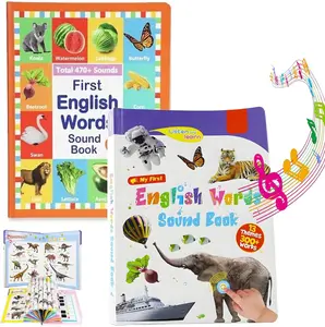 The 2026 new edition of "My First English Word Pronunciation Book" contains over 470 words and 21 themes. It is an interactive toy suitable for children aged 1 to 9, an ideal gift for schools and education, with piano keys and sound effects. Book.