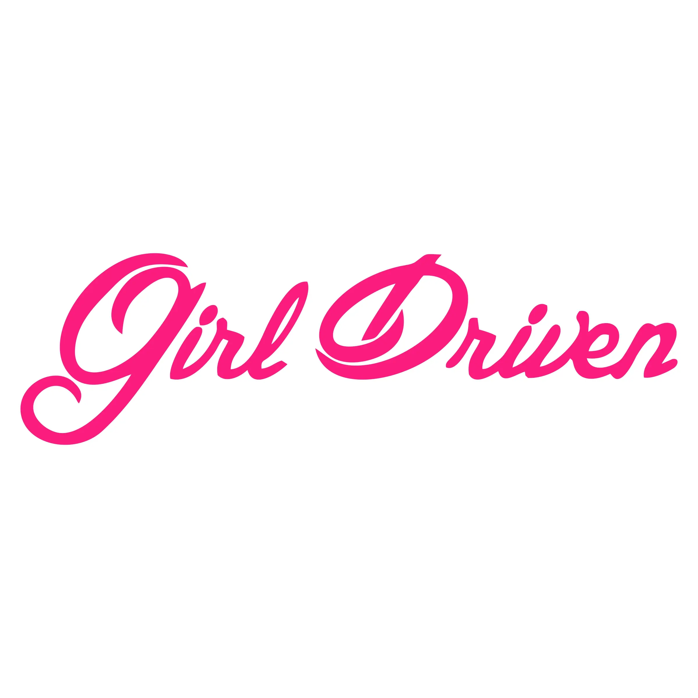 Girl Driven Vinyl Decal 7.5" x 2"   Stickers for cars trucks suv Decorative Decor