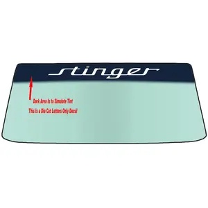 Fits A KIA STINGER Vehicle Custom Windshield Banner Graphic Die Cut Decal - Vinyl Application Tool Included