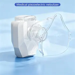 Handheld Ultrasonic Nebulizer with 400mA LithiumBattery for Adults & Kids Adjustable , Includes Face Mask and Mouthpiece, Features a Compact and Self-Cleaning Design, Suitable for Home Use, Travel, and Respiratory Assistance.