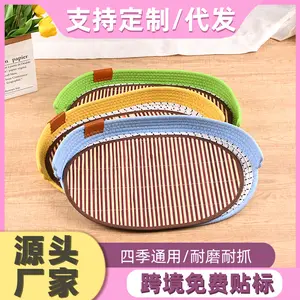 Summer Bamboo Mat Cat Scratching Board New Washable Cat Scratching Pad Cat Supplies Woven Cooling Mat Suitable for Summer