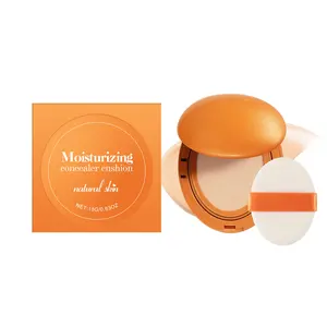Moisturizing Concealer Cushion Full Coverage Hydrating Air Cushion Foundation Long Lasting Natural Matte Finish for All Skin Types Makeup