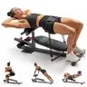 SUNNY Hip Thrust & Glute Bridge Machine Comes with 20 40 60 LBs Resistance Bands 825 LB Capacity Adjustable Home Gym Fitness Workout Equipment Multi Function Sit Up Push Up Assisted Squat Exercise Machine Lower Body Core Leg Strength Trainer for Women Men