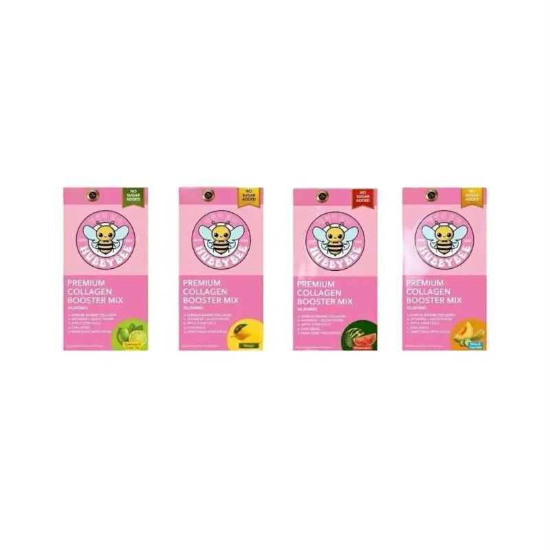 Hubby Bee Premium Collagen Booster Mix - 50,000 MG Korean Hydrolyzed Marine  Collagen with Japanese L-Glutathione & Apple Stem Cells - 10 Sachets (18g  Each) - CHOOSE A FLAVOR