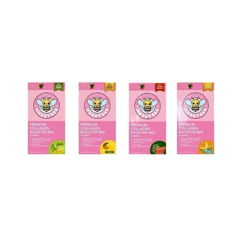 Hubby Bee Premium Collagen Booster Mix - 50,000 MG Korean Hydrolyzed Marine Collagen with Japanese L-Glutathione & Apple Stem Cells - 10 Sachets (18g Each) - CHOOSE A FLAVOR
