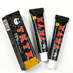 TKTX Tattoo Numbing Cream Black 2 Pack | Limited Edition 75% VeryStrong | For Tattoos | Laser Removal | Waxing | EyebrowThreading | Tattoo External Cream 10g