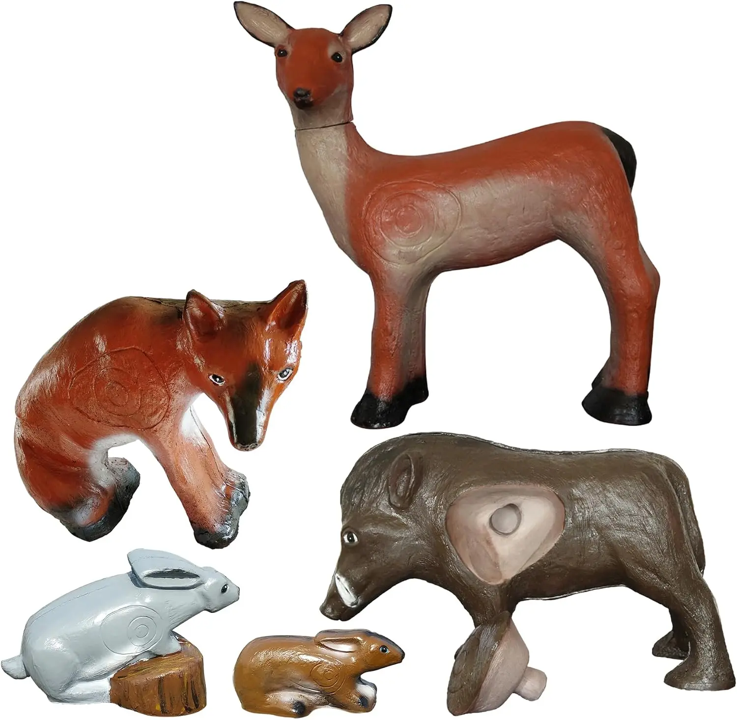 3D Archery Targets Animals (5-Pack) – Self-Healing Targets for Backyard Practice