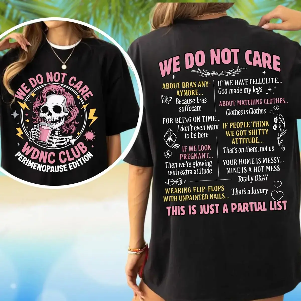 We Do Not Care Club T Shirt, Wdnc Tee, Wdncc X Shirt, Womenswear T Shirt, Graphic Tee, Unisex Sweater Pullover Tee
