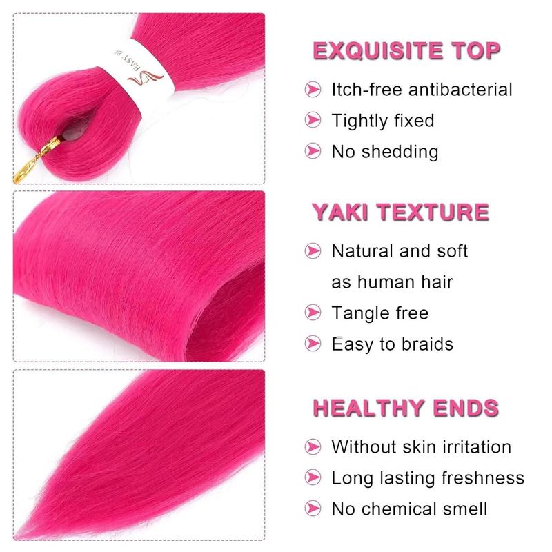 Pre Stretched Braiding Hair Dark Hot Pink Braiding Hair Pre Stretched Hair Extensions Fashion Braiding Hair Pre Stretched Magenta Pink Braiding Hair For Braids(#Magenta Pink,3Packs,20inch) Pre Stretched Braiding Hair Dark Hot Pink Braiding Hair Pre Stretched Hair Extensions Fashion Braiding Hair Pre Stretched Magenta Pink Braiding Hair For Braids(#Magenta Pink,3Packs,20inch)