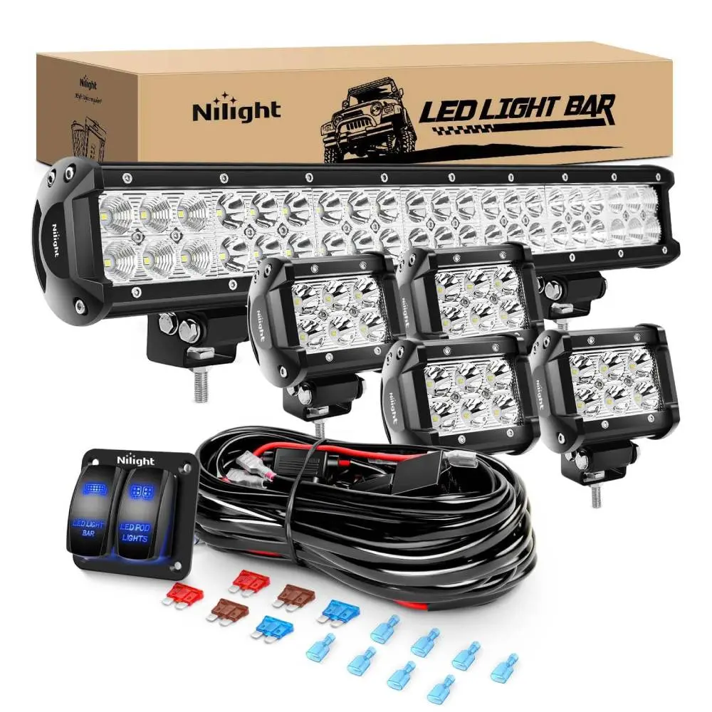 20Inch 126W+4PCS 4Inch 18W+Wiring Kit