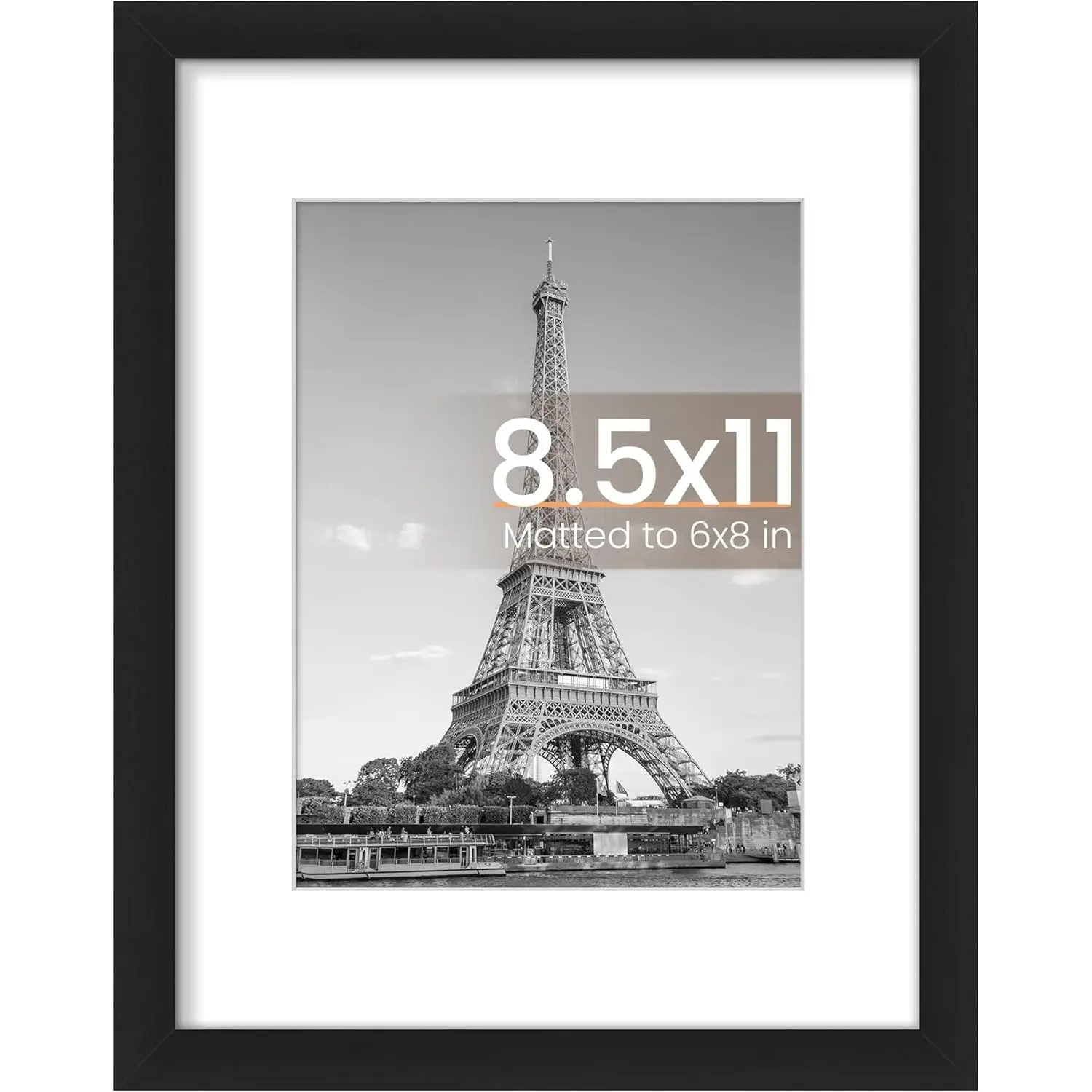 1count 8.5x11inch Picture Frame, Frame Design, Wall Hanging Photo Frames, No Mat, Display Pictures, 1 Pack, Home Decor Essentials, Gallery Wall Decor
