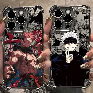 Hot Jujutsu Kaisen Gojo Satoru New Plating Case For iPhone 17 16 15 14 13 12 11 Pro Max Plus Air & S26 S25 S24 S23 S22 S21 FE Ultra Plus EDGE The Best Halloween Gifts Fans Phone Case Cover