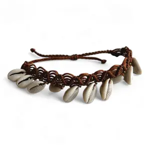 Cowrie Shell Macramé Anklet: Ocean Energy On Point