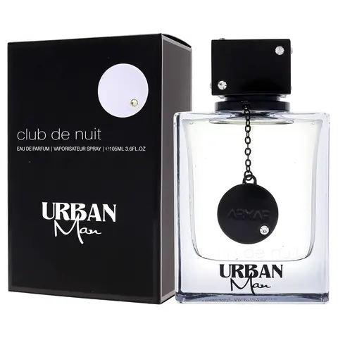 Armaf Club de Nuit Urban Man Aroma Eau de Parfum Spray for Men - 3.4 fl oz/100ml (3 to 3.9 fl oz), Aromatic Woody Cologne with Warm Spicy Fragrance, Earthy Notes, Cedar Heart, Patchouli Base, Ginger, Cruelty-Free Spicy Perfumes