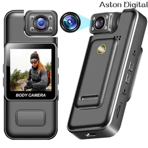 Aston Digital4K Body Camera (1 Count), WiFi Hotspot Wireless Portable Action Camera, Sports Camera with 180 °   Rotation Lens & Color Screen, Wearable Recording Camera for Outdoor