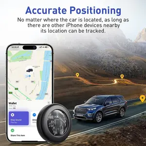 1/2/4pcs Transparent Vehicle Tracker with Magnetic Case, No Monthly Fee, Global Tracking, Supports Apple Find My, Fits Cars Bikes Motorcycles Pets Luggage