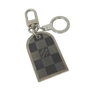Pre-owned Louis Vuitton Metal Key Charm Damier Porte Cle Address Charm