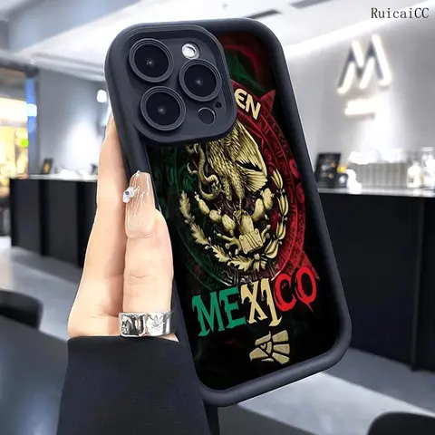 Soft Silicone Safety Casing for iPhone 18 Pro Max,17 Air,16 Pro Max,15 Plus,14,13,12,11 - Custom Cool Eagle Logo, Anti-Scratch, Shockproof, Non-Slip, Durable Smartphone Protection Accessory Casing
