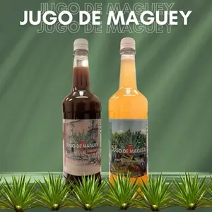 Maguey Juice - Jugo De Maguey Michoacano Tarasco de 1 litro (33.3Fl Oz) 100% Natural (Natural & Asado)