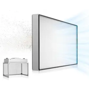 VEVOR Laminar Flow Hood, 24.02x 46.06x 27.36 inch Working Area FUU Fan Filter Unit, Meets Class 100/ISO 5 Clean Room Standards, with HEPA-14 Filter and G1 Pre-Filter, Adjustable, for LaboratoryVEVOR Super Brand Day