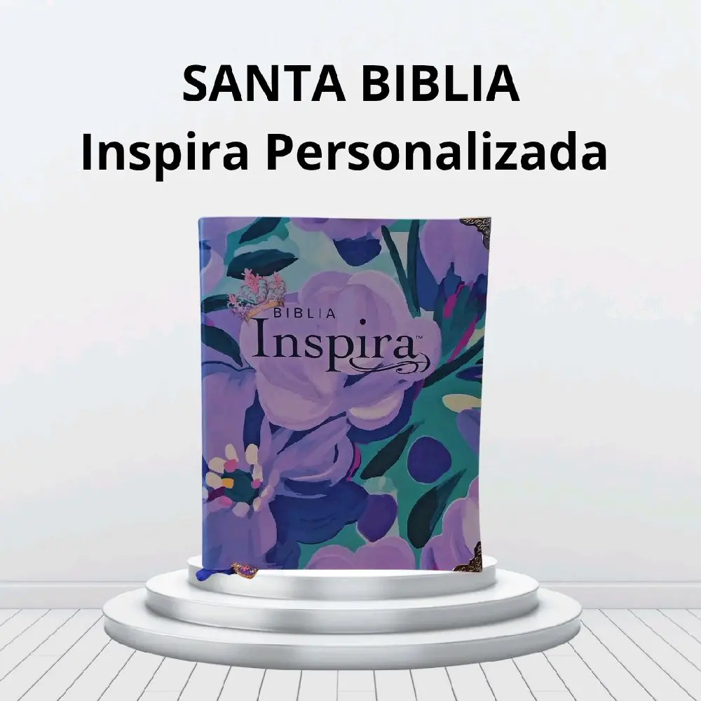 Biblia Inspira Personalizada Con Opción de nombre. Biblia de apunte y dibujo.