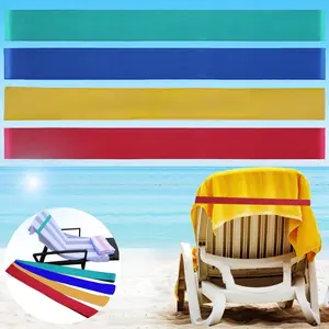 Beach Towel Bands (4 Pack), Beach Chair, Pool Chairs & Cruise Ship Essentials, the Better Towel Chair Clips Towel Holder Beach Towel Clips