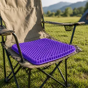 Cooling Gel Seat Cushion for Outdoor Use – Breathable Honeycomb Pad for Camping, Fishing, Stadium & Travel outdoorfun