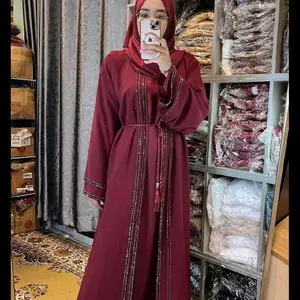 abaya red