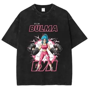 Bulma GYM Graphic Tee, DBZ Shirt, 90s Anime Shirt, Manga shirt, Unisex Streetwear Tee, cotton crewneck shirt, Trending, Viral, Gift For Him and Her