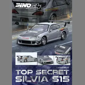 INNO64 1/64 TOP SECRET SILVIA S(15) SILVER