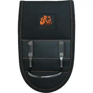 WTH2101 Heavy-Duty Ballistic Steel Loop Hammer Holder | 3'' Work Tool Belt Tunnel | Mallet Rock Pick Holster | Durable Lightweight | Construction Contractor Bricklayer Mining Maintenance Handyman