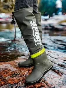 2026 Unisex High-top Over-the-knee Folding Rain Boots, Waterproof Wellington Boots, Lightweight, Waterproof, Slip-resistant, Durable, Essential for Outdoor Rainy Days, Suitable for Fishing, Outdoor Adventures