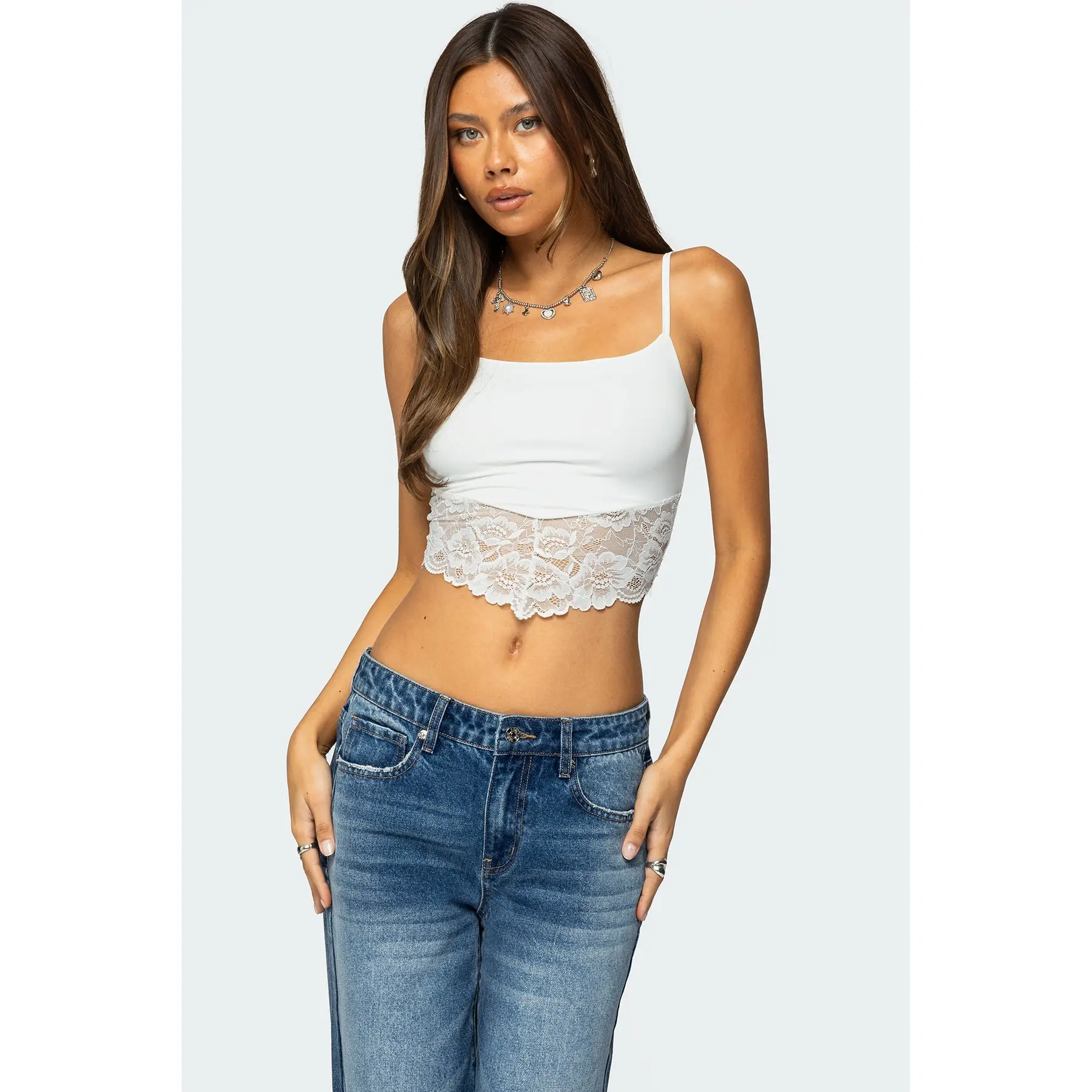 Mylah Lacey Asymmetric Tank Top