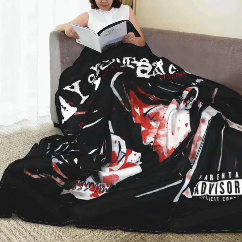 My Chemical Romance Rock Band Soft Flannel Throw Blanket, Emo Music Album Art for Alternative Bedrooms and Dorm Lounges, Cozy Sofa Accent for Concert Nights & Birthday Holiday Gift for MCR Fans and Rock Music Collectors