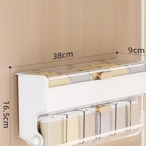 Underwear Storage Box, Home Wall Mounted Sock Organiser, Wardrobe Storage Intimate Apparel Artifact 3 In 1
