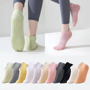 Yoga socks non-slip ballet cotton mesh socks men's and women's sports socks indoor fitness Pilates silicone trampoline socks