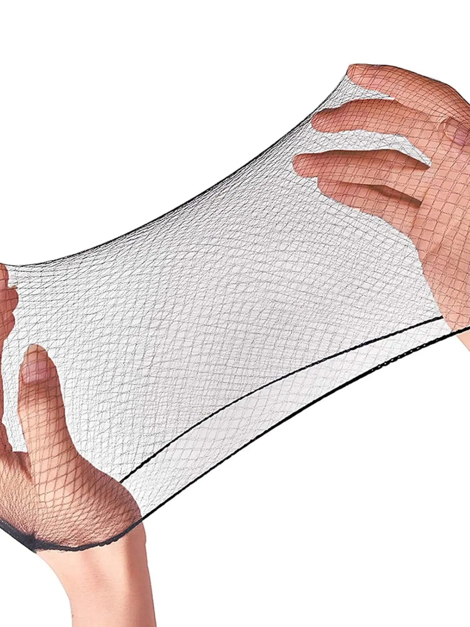 Hair Net 20 Pcs, 12 Inches Hair Nets Invisible Elastic Mesh Lightweight for Food Service, Ballet Bun, Sleeping, Women and Wig, Hair Accessory