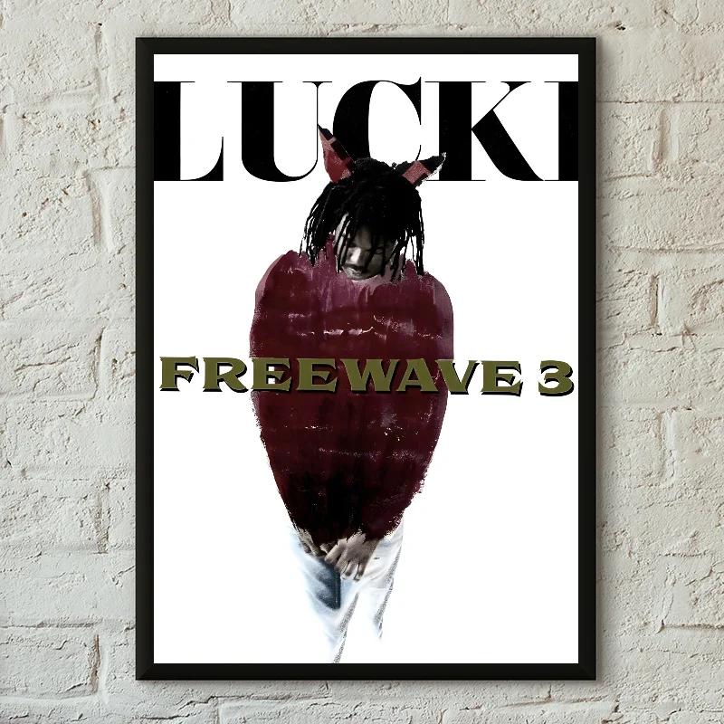 Lucki Rapper Retro Poster Canvas Painting Cafe Bar Room Modern Home Living Room Bedroom Wall Decoration Art