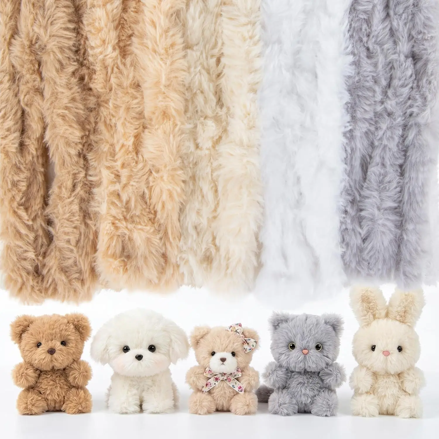 Thick Pipe Cleaners - 36 Pcs Fur Pipe Cleaners Craft Kit Large Long Thick Colored Bulk Fuzzy Sticks Craft Supplies for Crafting DIY Projects Decorations (39.37 Inch, 5 Colors)