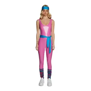 Workout Plan 80's Wig & Costume Set