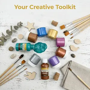 8 types of vintage/woodworking acrylic, paint acrylic, renovation acrylic. Each bottle contains 100 ml (3.38 oz), precisely suitable for use by woodworkers, craft enthusiasts, and those involved in retro interior renovation.