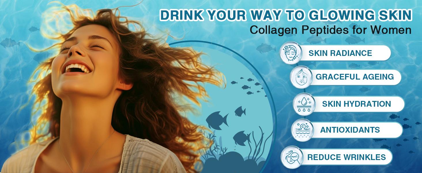 Nature Target Marine Collagen Peptides Powder – Wild Caught, Type I & III, Hydrolyzed, 18 Amino Acids – Skin, Hair & Nail Support – Non-GMO, Gluten-Free, 12.35oz Proteins Nutrition Vitamins Probiotics  Healthcare Edible Supplement Fitness Beauty