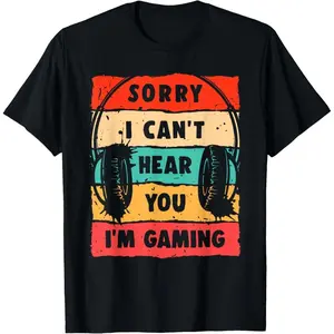 Funny Gamer Shirt for  Men Video Gaming T-Shirt