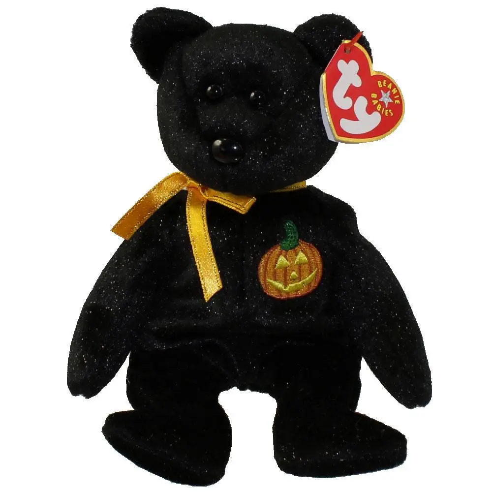 TY Beanie Baby - HAUNT the Halloween Bear (8.5 inch) (2000) MWMTs