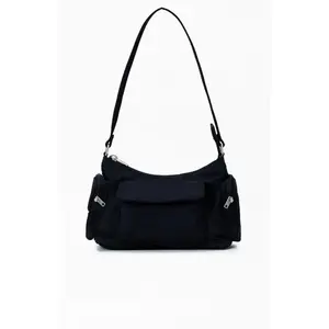 John Galt Women's Black-Navy Plain Shoulder Bag - Stylish Crossbody Purses for Everyday Use